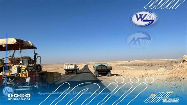 وادي الخير تحقق تقدم وإنجاز كبير في مشروع طريق الضليعة-يبعث