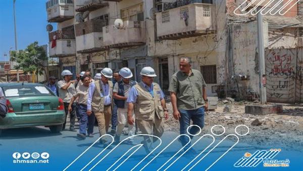 عدن.. الUNOPS تزور مشاريع الطرقات