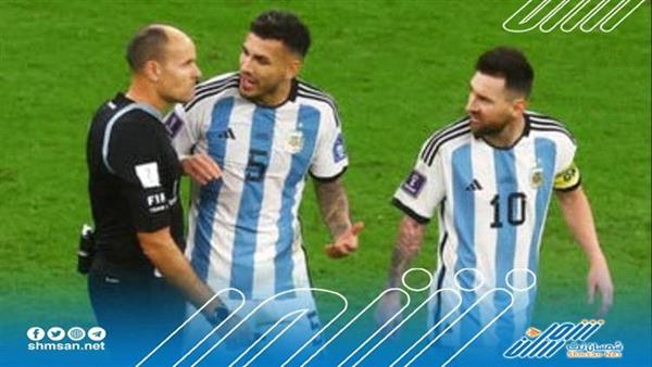 بسبب ميسي .. الفيفا يعلن استبعاد حكم من بطولة كأس العالم 