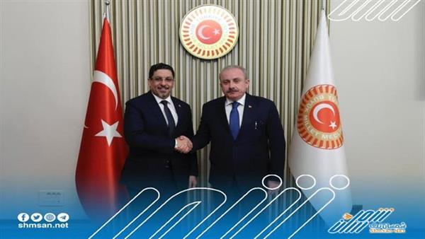 بن مبارك يبحث مع رئيس البرلمان التركي التعاون البرلماني بين البلدين 