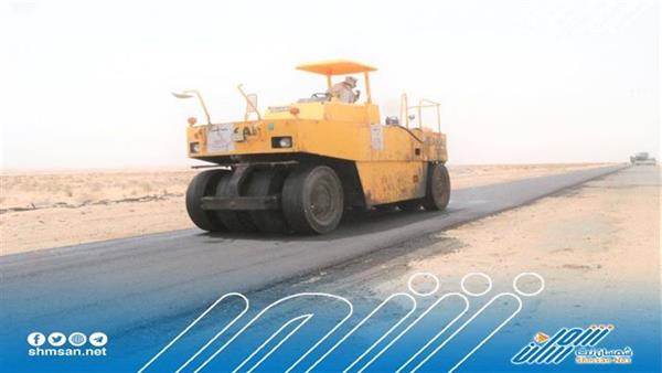 إستمرار سفلتة خط الوهط طور الباحة في لحج
