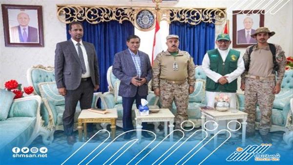 نائب رئيس مجلس القيادة الرئاسي البحسني يلتقي قائد التحالف العربي بمحافظة المهرة