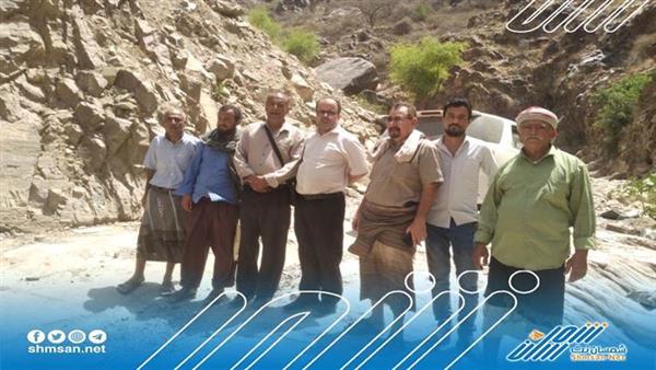 تفقد سير أعمال الشق في مقطع فوق ركب حطاط_أمسدارة