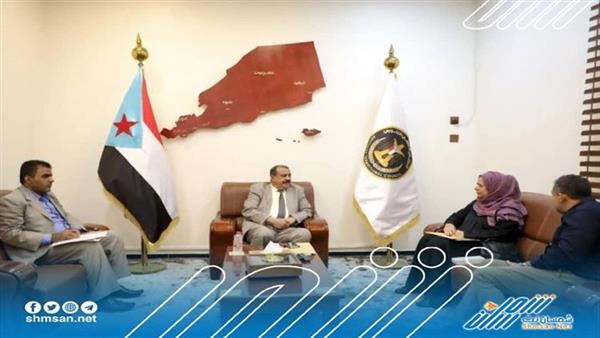 اللواء بن بريك يستقبل رئيسة بعثة الصليب الأحمر في العاصمة عدن