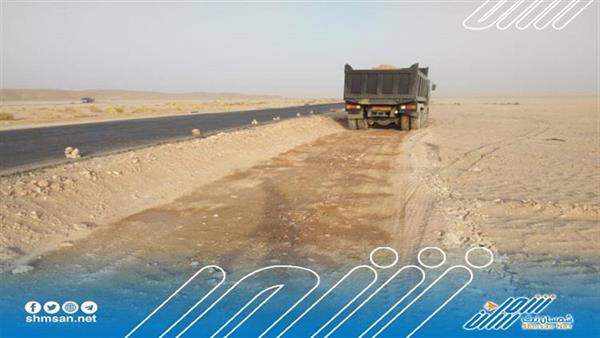 تواصل أعمال الصيانة الروتينية بخط حوره العبر في حضرموت