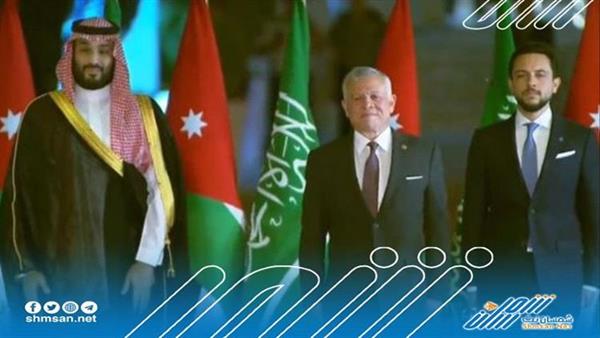 الملك عبدالله الثاني يستقبل ولي العهد السعودي 
