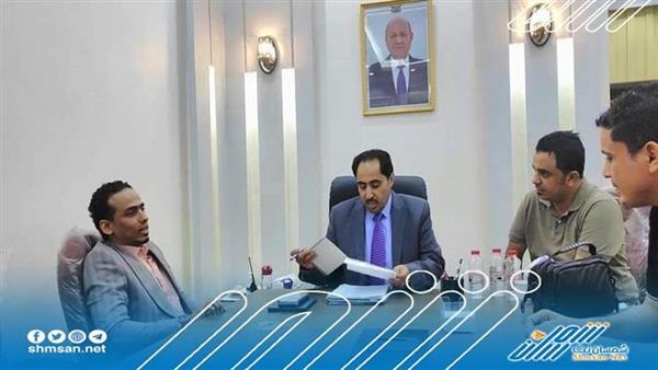وزير الشباب والرياضة نايف البكري يلتقي رئيس دائرة الشباب في المجلس الانتقالي الجنوبي