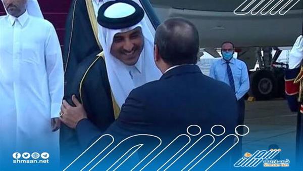 السيسي يستقبل أمير قطر بعد 7 سنوات من الغياب