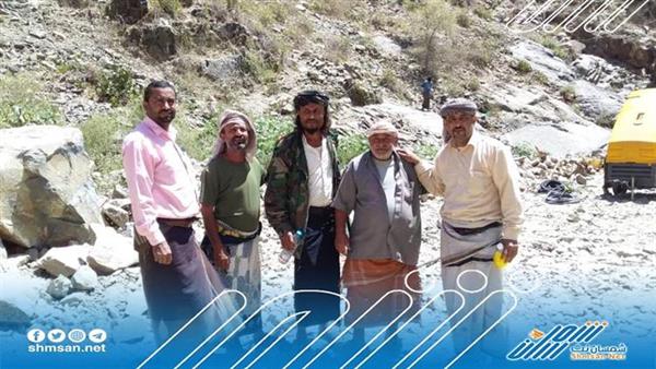  العميد الحنشي والحامدي يتفقدان سير العمل في مشروع طريق باتيس