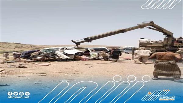 عاجل/  وفاة 8 أفراد من العمالقة بحادث مروري في شبوة