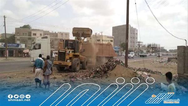 حملة نظافة شاملة للشوارع الرئيسية في لحج