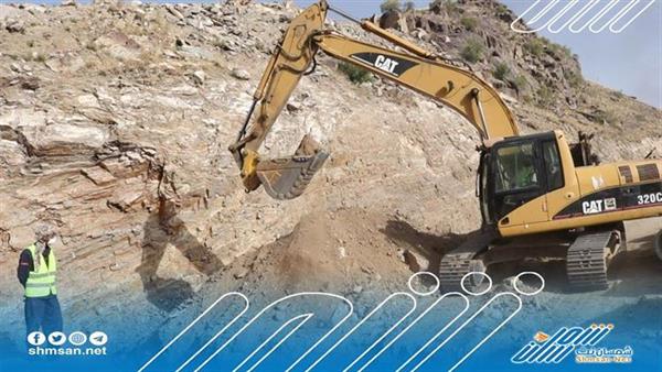 أعمال صيانة يشهدها خط ذي ناخب -لبعوس في يافع
