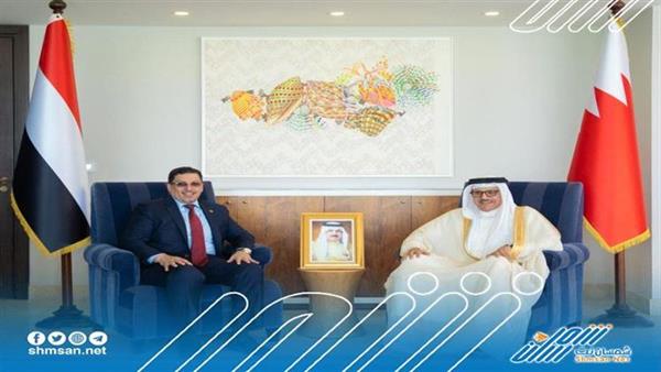 بن مبارك يلتقي نظيره البحريني 