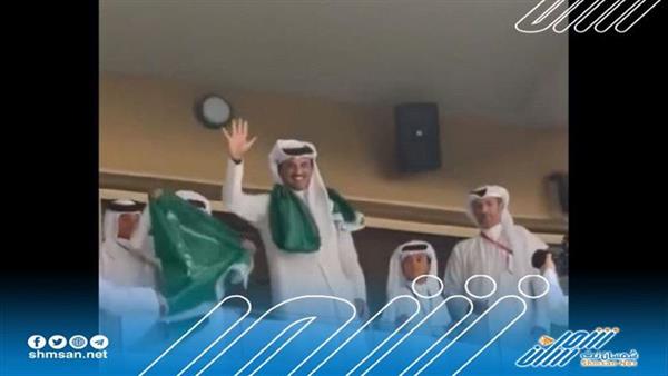 أمير قطر يعلق على فوز السعودية على الأرجنتين 