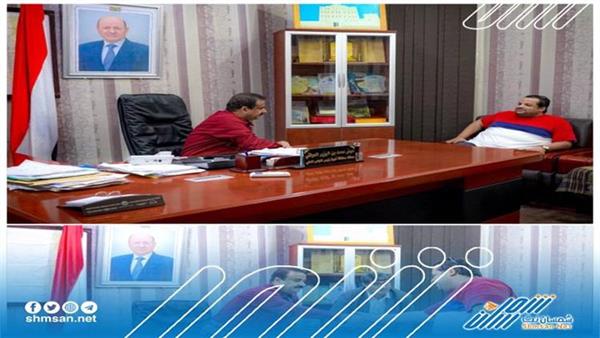 محافظ شبوة يلتقي المدير العام لليمامة للتسويق وتنظيم المعارض