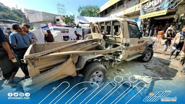 استهداف سيارة عسكرية بمدينة تعز 