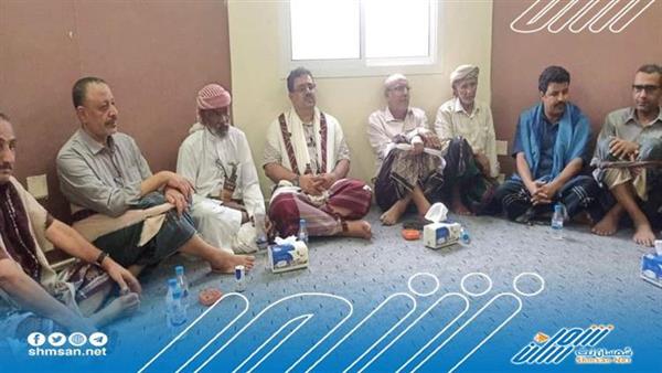 قائد الهبة الحضرمية الثانية يستقبل قيادات الانتقالي