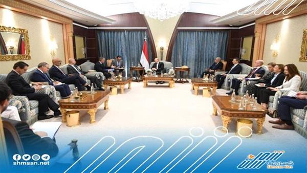العليمي يستقبل سفراء الاتحاد الاوروبي 
