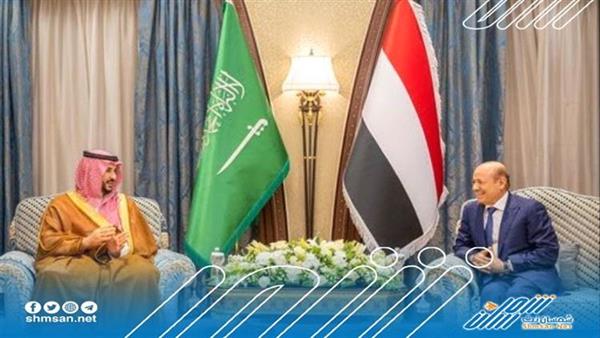 رئيس مجلس القيادة الرئاسي يستقبل صاحب السمو الملكي الامير خالد بن سلمان