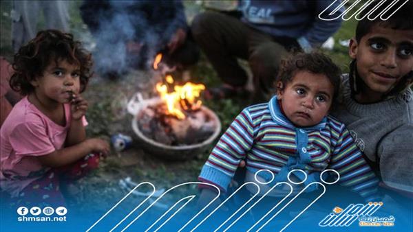 خلال اسبوع واحد .. وفاة 3 أطفال جراء البرد القارس في غزة 