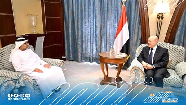 العليمي يشيد في لقائه مع سفير دولة الإمارات لدى اليمن بالتدخلات الإنمائية في مجال الطاقة المتجددة 
