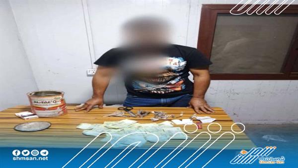 عاجل/ عملية نوعية بصيرة.. ضبط تاجر مخدرات بحوزته 62 جرامًا من الحشيش