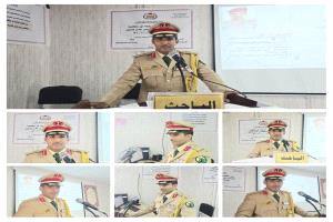 الأكاديمية العسكرية العليا تناقش رسالة الماجستير للباحث الرائد/ عبدالجبار فضل السقلدي بعنوان "دور القوات المسلحة في مكافحة الإرهاب في محافظتي عدن وأبين 2015م – 2024م