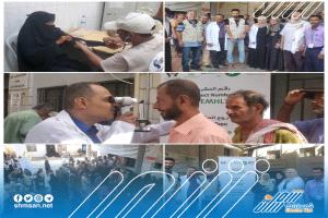 انطلاق المخيم الطبي المجاني لسحب المياه البيضاء وزراعة العدسات في عدن