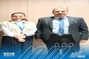  السفير مثنى العامري يلتقي مسؤول المكتب الإقليمي للشرق الأوسط وشمال أفريقيا 
