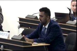 في كلمة بالأمم المتحدة:السياسي الجنوبي نصر العيسائي يطالب بضمان حق الجنوب في تقرير المصير وحق اليمن في تحديد مستقبله السياسي"
